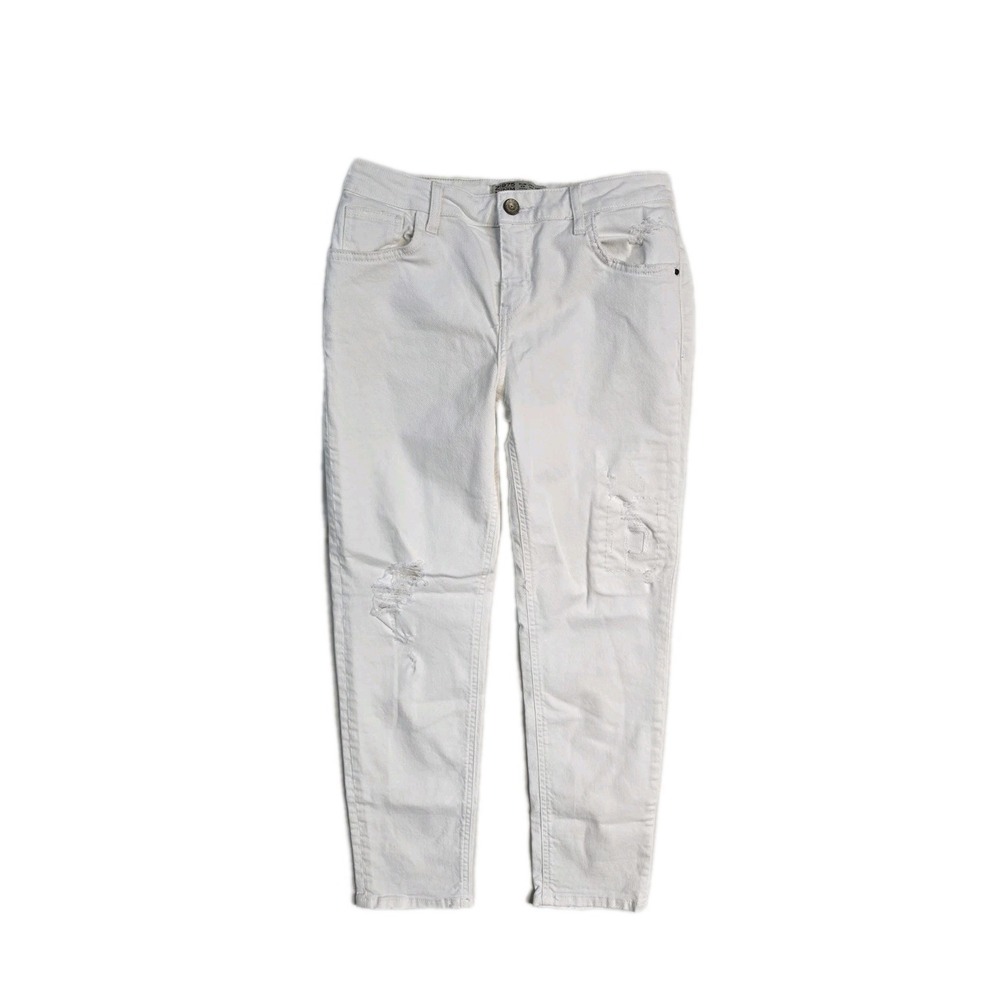 Zara Denim White Jeans Women's  Size 2 Vintage Y2K‎ Straight